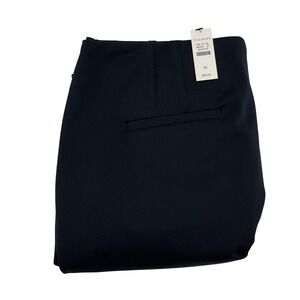Talbots‎ Women's Size 10 Navy Blue Career Dress Pants Straight Leg Side Zip